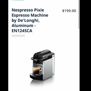 Nespresso Pixie espresso machine